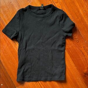 Banana Republic Black Short Sleeve Crewneck Tee